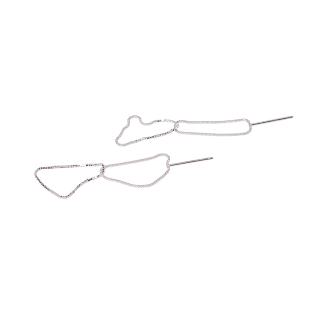 Stecker FINEFINE, Silber 925, Sterlingsilber, Länge 50 mm, Handmade in Germany, Jonathan Radetz Jewellery