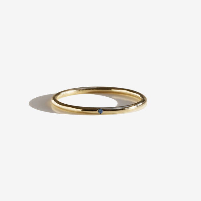 Ring REMEMBER, Gold 585, 14 karat, farbiger Diamant, Größe 48 - 60, Handmade in Germany, JRJ