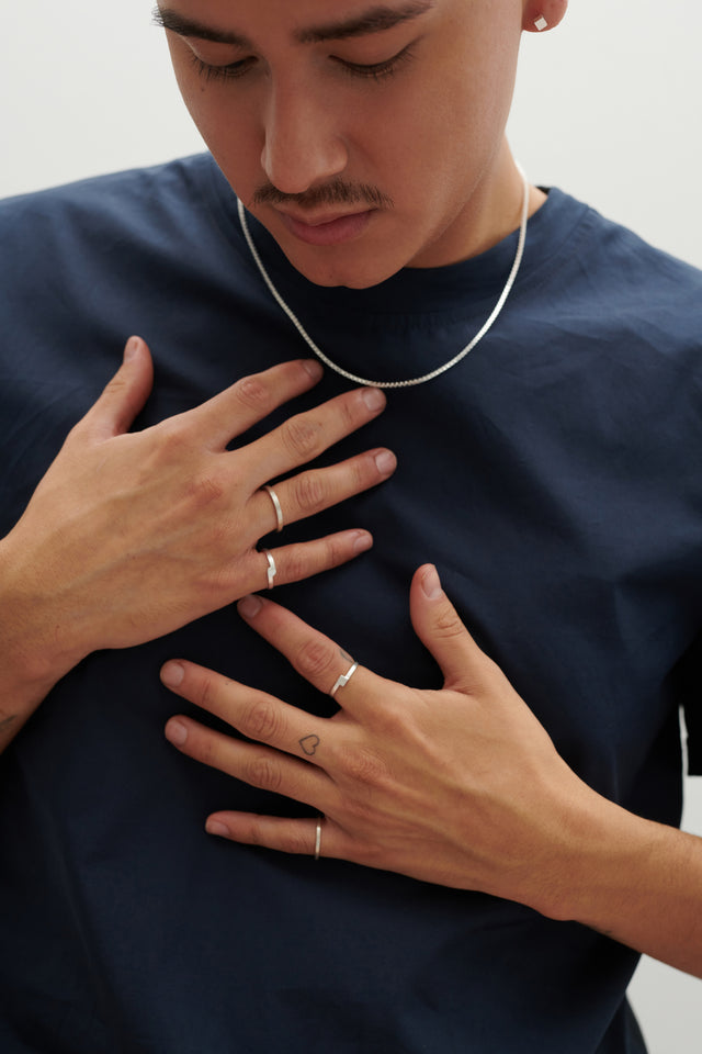 Kette SPARK, Silber 925, Sterlingsilber, Länge 45 - 55 mm, Handmade in Germany, Jonathan Radetz Jewellery