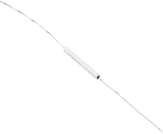 Kette Square, Silber 925, Länge 43 - 53 cm, Handmade in Germany, Jonathan Radetz Jewellery