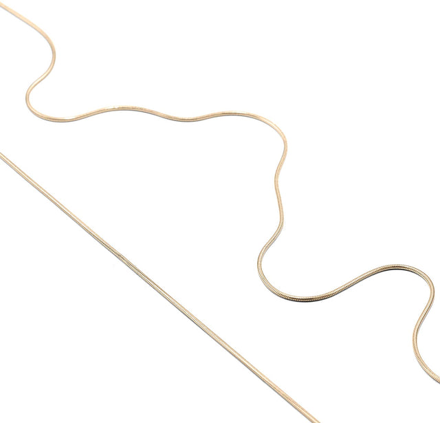 Kette oder Ring Endless, Gold 585, Ringgröße 50-54, Länge 120 cm, Handmade in Germany, Jonathan Radetz Jewellery