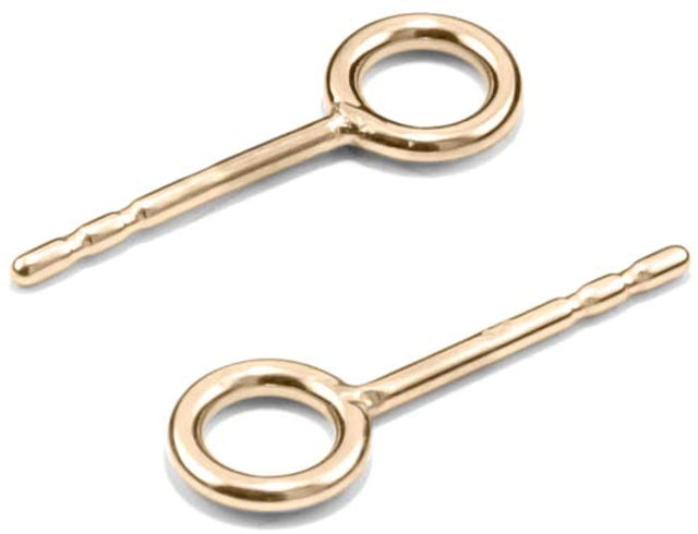 Ohrringe SPHERE & LOOP, Gold 585, Loop 5 & 10, Kugel 4mm, Handmade in Germany, Jonathan Radetz Jewellery