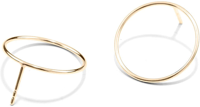 Ohrstecker SPIRAL, Gold 585, D 10-30 mm, Handmade in Germany, Jonathan Radetz Jewellery