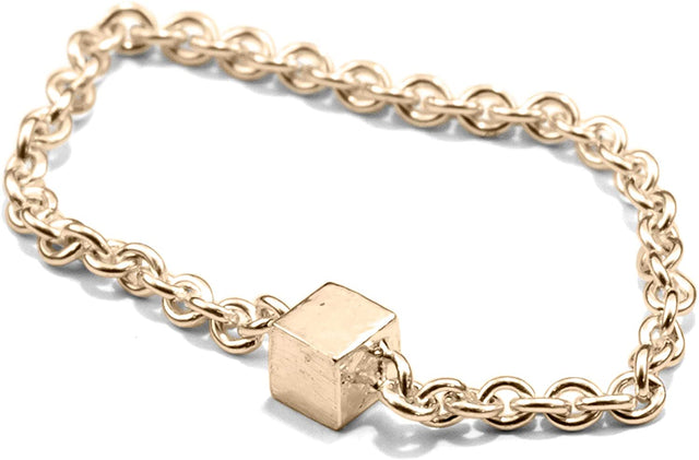 Armband oder Ring fineCUBE, Gold 585, Länge 5-18 cm, Handmade in Germany, Jonathan Radetz Jewellery