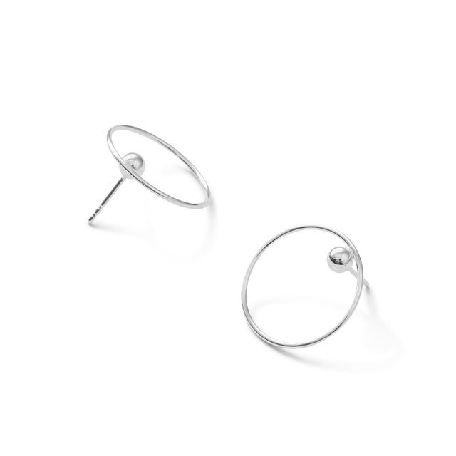 Stecker EFFECT, Silber 925 oder 14 Karat, 585 Gelbgold, D 20 - 30 mm