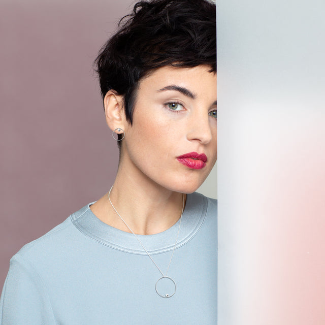 Stecker EFFECT, Silber 925 oder 14 Karat, 585 Gelbgold, D 20 - 30 mm