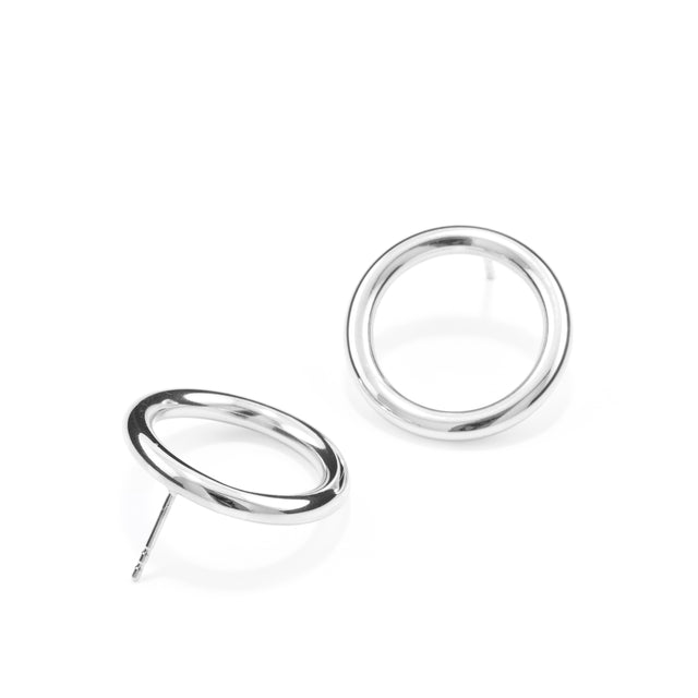 Ohrstecker BOLD, Gold 585 oder Silber 925, D 23 mm, Handmade in Germany, Jonathan Radetz Jewellery