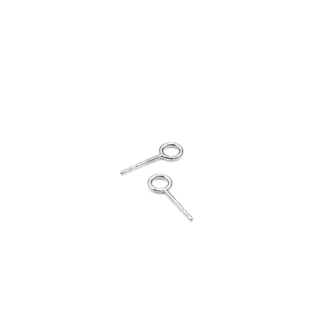 Ohrringe SPHERE & LOOP, Silber 925, Loop 5 & 10, Kugel 4mm, Handmade in Germany, Jonathan Radetz Jewellery
