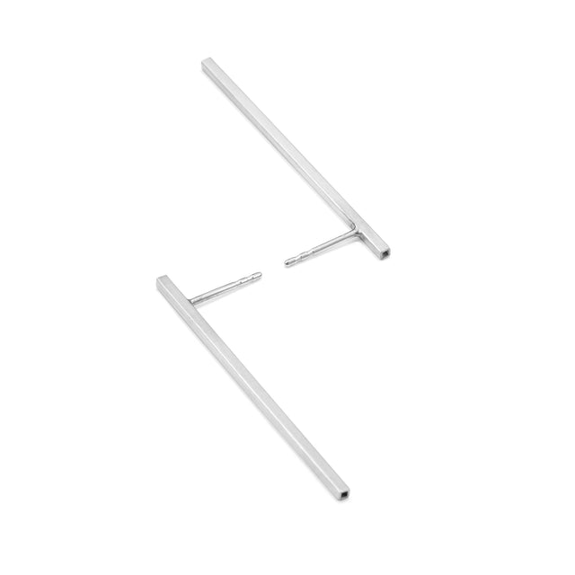 Ohrstecker fineSQUARE, Silber 925, Länge 10-40 mm, Handmade in Germany, Jonathan Radetz Jewellery