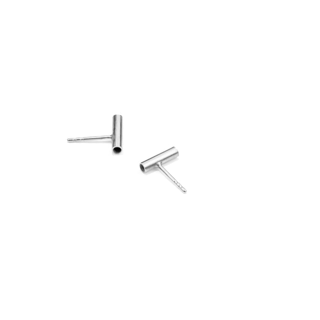 Ohrstecker PROFILE, Silber 925, Länge 10 mm, Handmade in Germany, Jonathan Radetz Jewellery