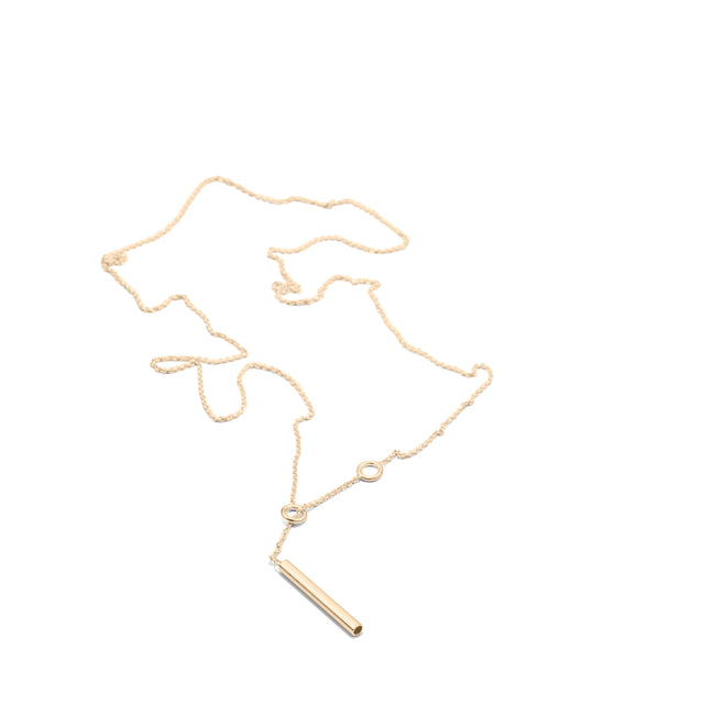 Kette Score, Gold 585, Länge 43 cm, Handmade in Germany, Jonathan Radetz Jewellery