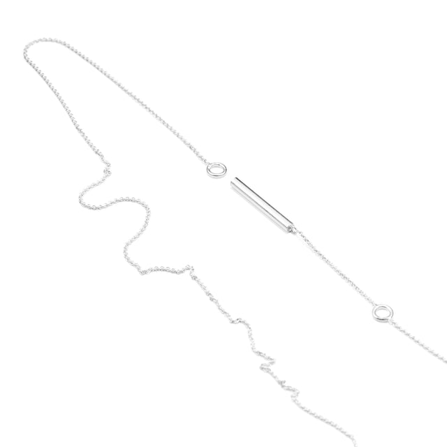 Kette Score, Silber 925, Länge 43 cm, Handmade in Germany, Jonathan Radetz Jewellery