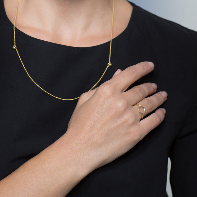 Ring SPIRAL, Gold 585, Handmade in Germany, Jonathan Radetz Jewellery