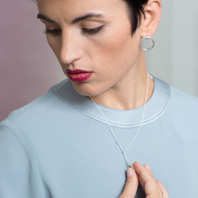 Ohrstecker BOLD, Gold 585 oder Silber 925, D 23 mm, Handmade in Germany, Jonathan Radetz Jewellery