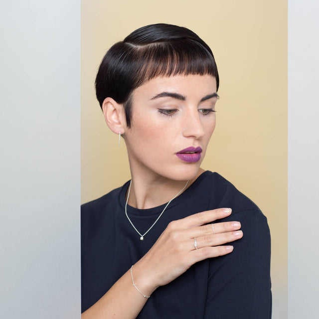 Ohrstecker fineSQUARE, Gold 585, Länge 10-40 mm, Handmade in Germany, Jonathan Radetz Jewellery