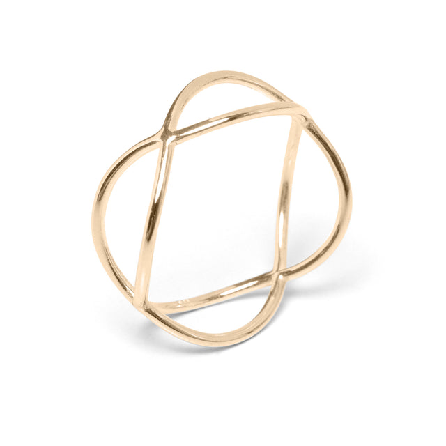 Ring TIMESTWO, Gold 585, 14 Karat, Größe 50 - 56, Handmade in Germany, Jonathan Radetz Jewellery