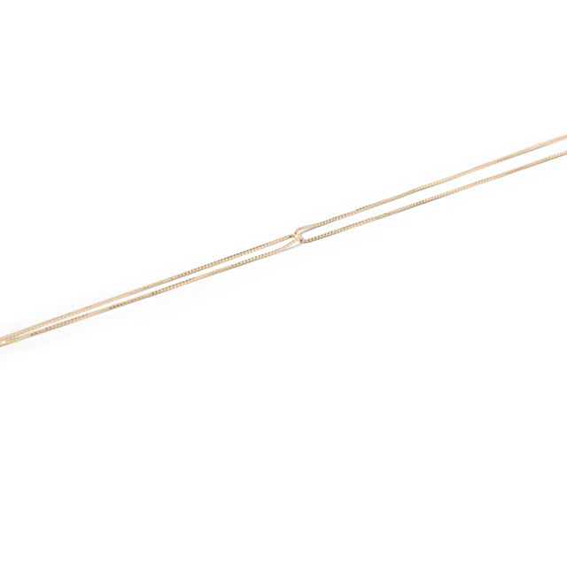 Kette FINEFINE, Gold 585, 14 Karat, Länge 43 cm, Handmade in Germany, Jonathan Radetz Jewellery