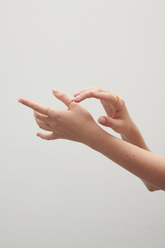 Ring BOLDWIRE in Silber 925, Sterlingsilber oder 14 Karat 585 Gelbgolg, Größe 49 - 62, Handmade in Germany, Jonathan Radetz Jewellery