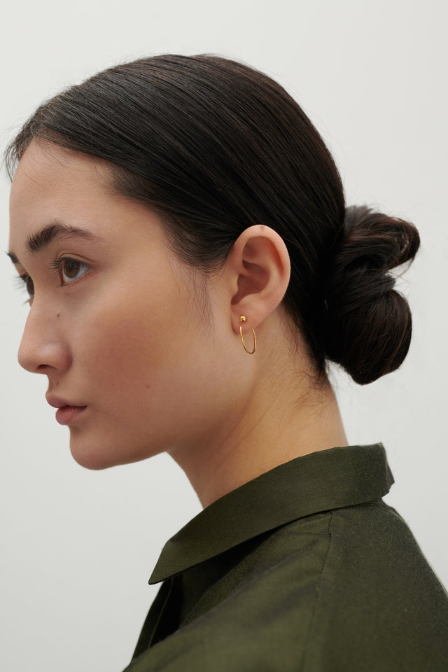 Kreole SPHERE, Gold 585, 14 Karat, Durchmesser 20 - 30 mm, Handmade in Germany, Jonathan Radetz Jewellery