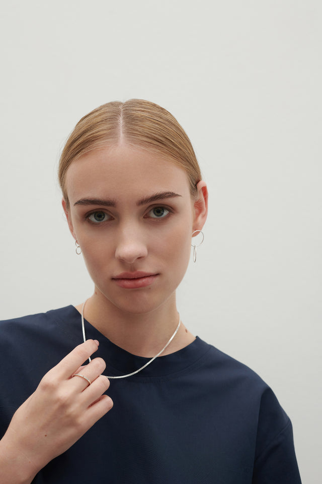 Kette SPARK, Silber 925, Sterlingsilber, Länge 45 - 55 mm, Handmade in Germany, Jonathan Radetz Jewellery