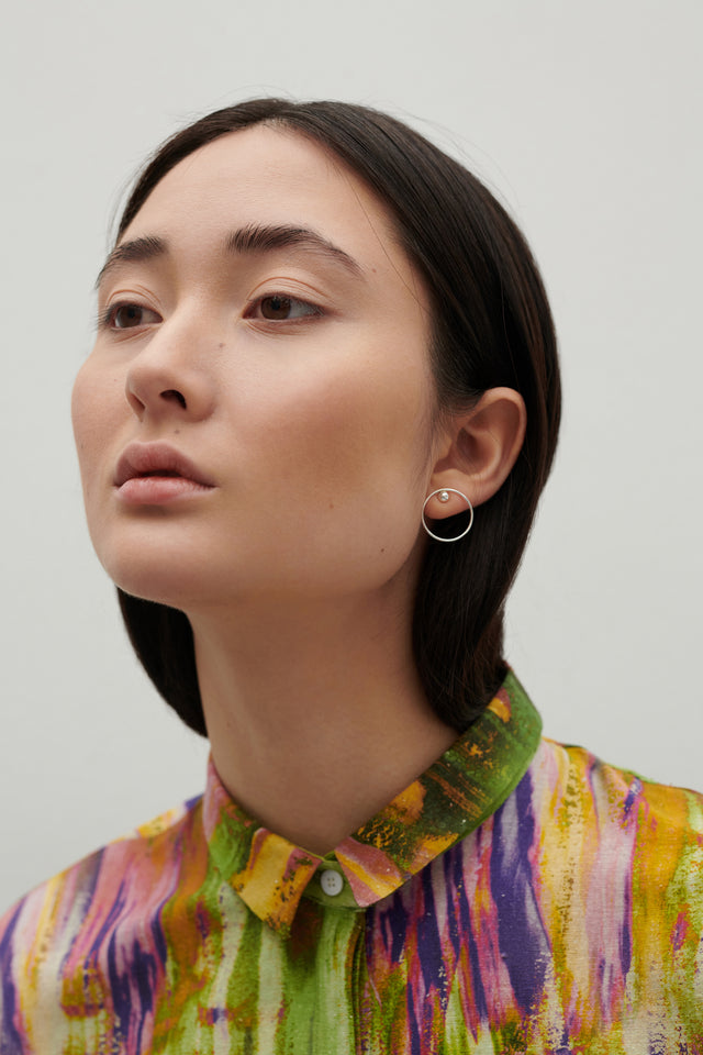 Stecker EFFECT, Silber 925 oder 14 Karat, 585 Gelbgold, D 20 - 30 mm