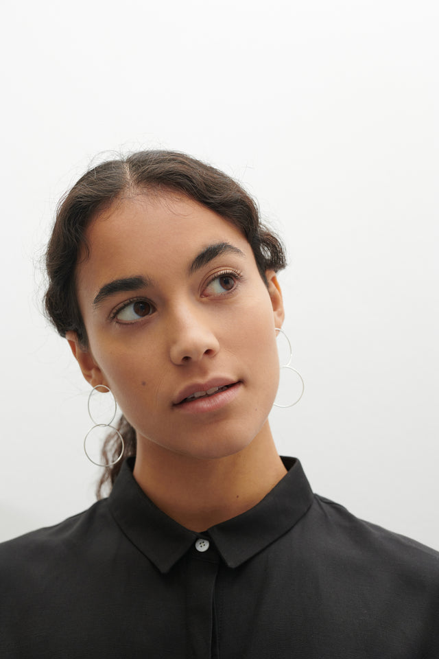 Ohrstecker SPIRAL TWO, Silber 925, Sterlingsilber, Durchmesser 10 - 30 mm, Handmade in Germany, Jonathan Radetz Jewellery