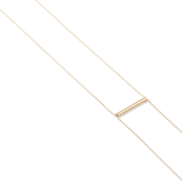 Kette Belong, Gold 585, Länge 80 cm, Handmade in Germany, Jonathan Radetz Jewellery