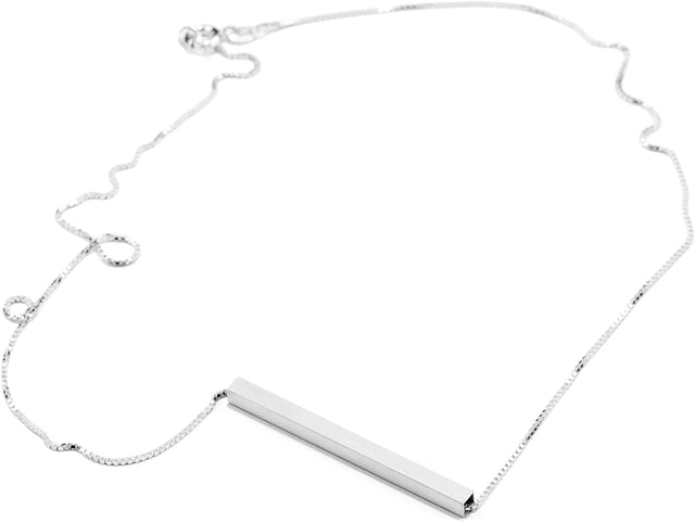Kette Square, Silber 925, Länge 43 - 53 cm, Handmade in Germany, Jonathan Radetz Jewellery