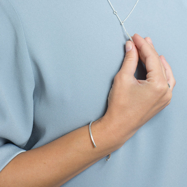 Kette Score, Silber 925, Länge 43 cm, Handmade in Germany, Jonathan Radetz Jewellery